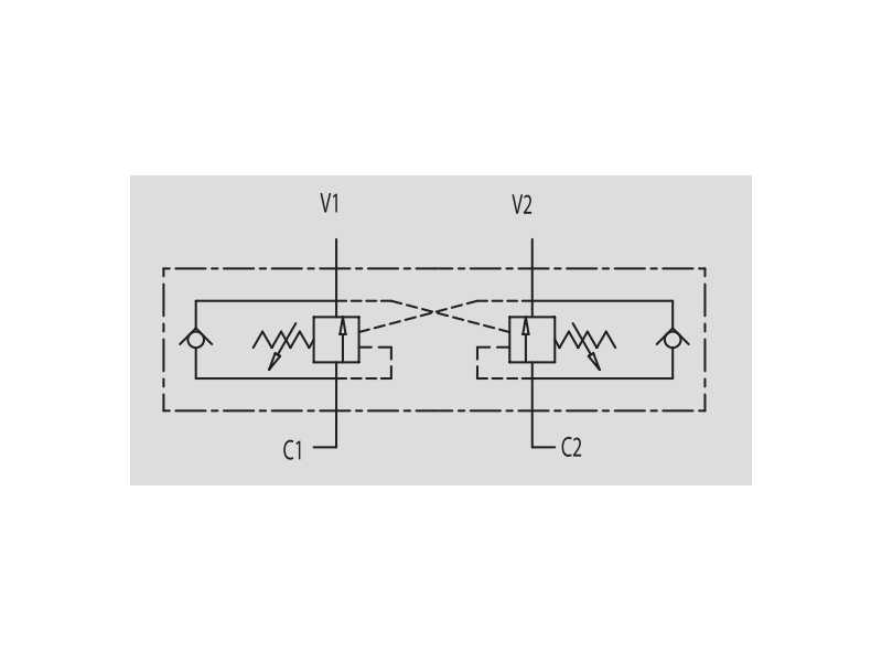 Zawór przeciążeniowo-blokujący VBCD 3/8" BSPP DE FL, Roz