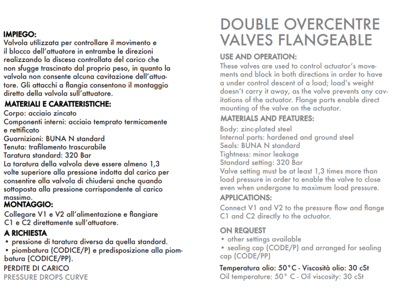 Zawór przeciążeniowo-blokujący VBCD 3/8" BSPP DE FL, Roz