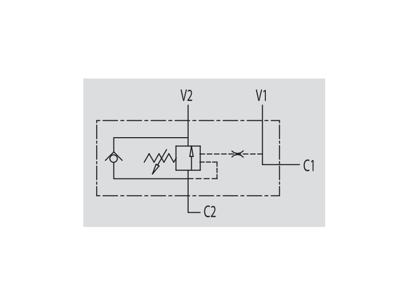 Zawór przeciążeniowo-blokujący VBCD 3/8" BSPP SE FLV, Ro