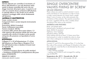 Zawór przeciążeniowo-blokujący VBCD 3/8" BSPP SE FLV, Ro