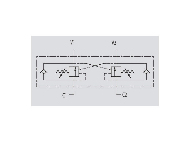 Zawór przeciążeniowo-blokujący VBCD 3/8" BSPP DE FLV, Ro