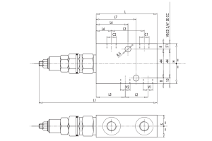 Zawór przeciążeniowo-blokujący VBCD 3/8" BSPP SE CC, Roz