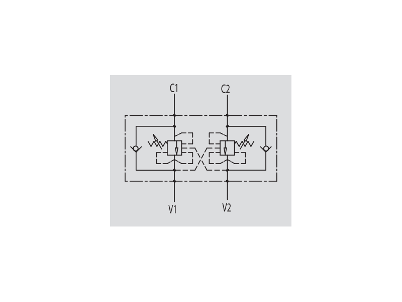 Zawór przeciążeniowo-blokujący VBCD 3/8" BSPP DE CC, Roz