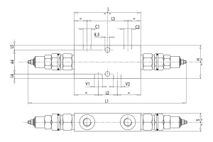 Zawór przeciążeniowo-blokujący VBCD 3/8" BSPP DE CC, Roz