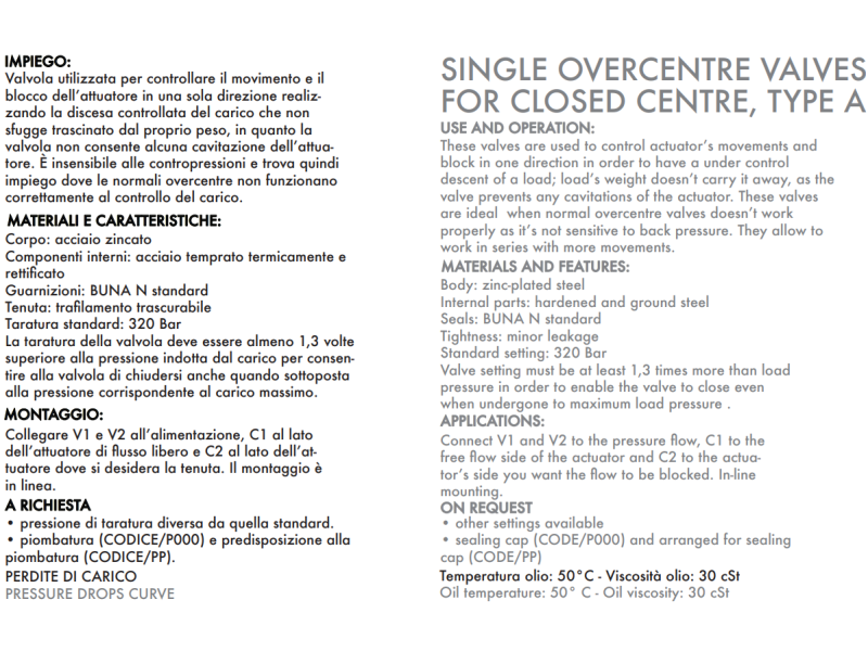 Zawór przeciążeniowo-blokujący VBCD 1/4" BSPP SE A CC, R