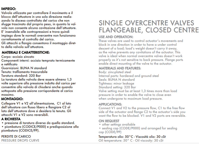 Zawór przeciążeniowo-blokujący VBCD 3/8" BSPP SE FL CC, 