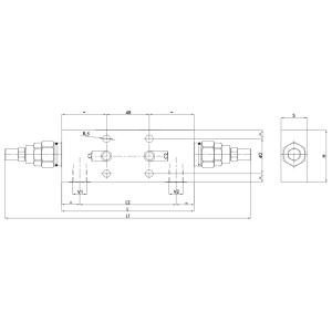 Zawór przeciążeniowo-blokujący VBCD 3/8" BSPP DE FL CC, 