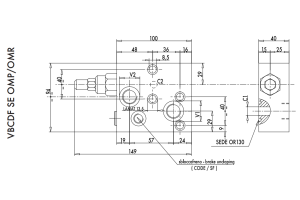 Zawór przeciążeniowo-blokujący  VBCDF 1/2" BSPP DE OMP/O