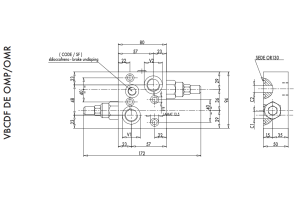 Zawór przeciążeniowo-blokujący  VBCDF 1/2" BSPP DE OMP/O