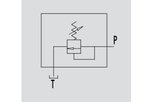 Zawór przelewowy nabojowy 35, Ciśnienie: 50-300 BAR