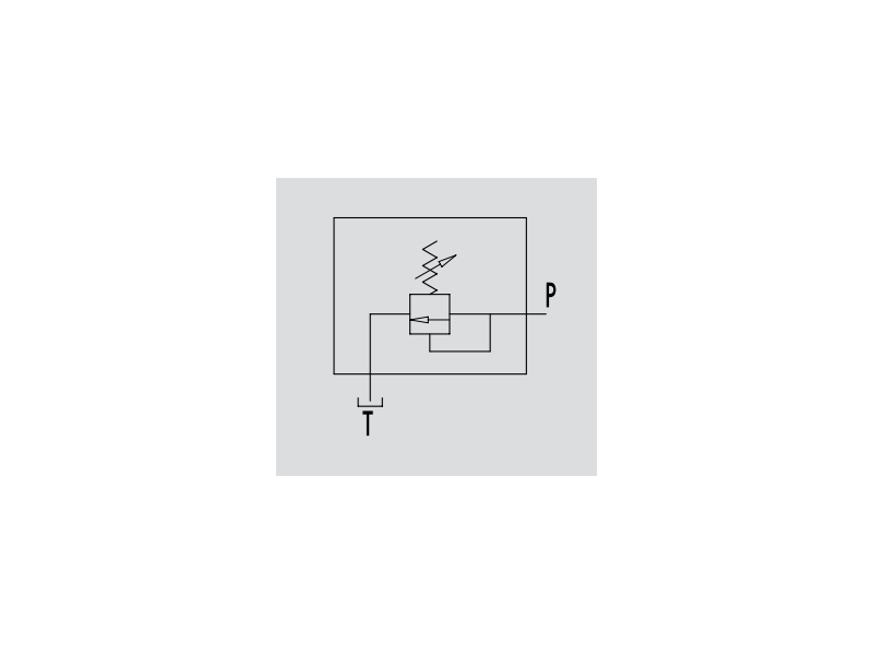 Zawór przelewowy nabojowy 35, Ciśnienie: 50-300 BAR