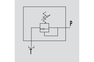 Zawór przelewowy nabojowy VMP80, Ciśnienie: 50-300 BAR