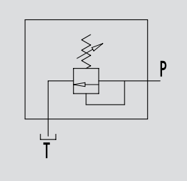 Zawór przelewowy nabojowy VMP80, Ciśnienie: 50-300 BAR