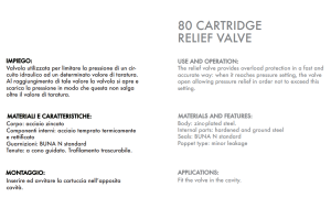 Zawór przelewowy nabojowy VMP80, Ciśnienie: 50-300 BAR