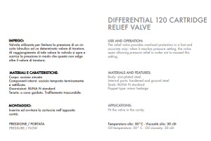 Zawór przelewowy nabojowy 120, Ciśnienie: 50-400 BAR