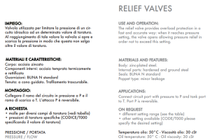 Zawór przelewowy, Wymiary zaworów: 1/2"