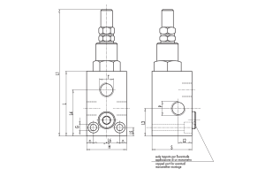 Zawór przelewowy, Wymiary zaworów: 1/2"