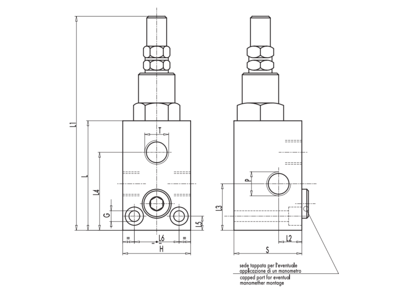Zawór przelewowy, Wymiary zaworów: 1/2"
