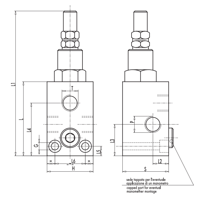 Zawór przelewowy, Wymiary zaworów: 1/2"