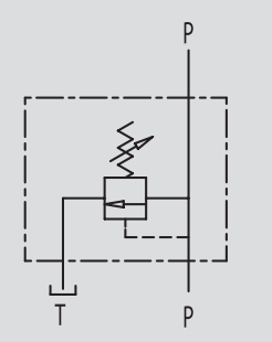 Zawór przelewowy w lini