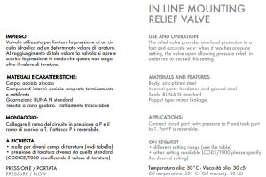 Zawór przelewowy w lini VMP L D5, Wymiary zaworów: 1/2"