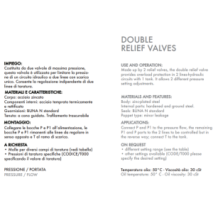 Podwójny zawór przelewowy, Wymiary zaworów: 1/2"