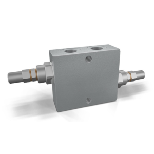 Podwójny zawór przelewowy krzyżowy VAU 1/4" BSPP, Rozmiar