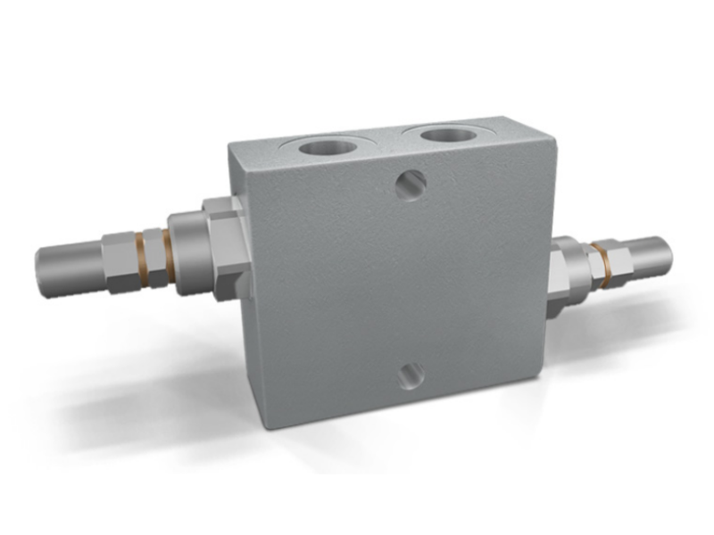 Podwójny zawór przelewowy krzyżowy VAU 1/4" BSPP, Rozmiar