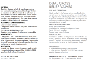 Podwójny zawór przelewowy krzyżowy VAU 1/4" BSPP, Rozmiar