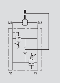 Podwójny zawór przelewowy krzyżowy VAU 1/2" BSPP SE OMP/O
