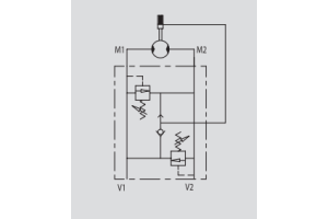 Podwójny zawór przelewowy krzyżowy rozkładany 1/2" BSPP 