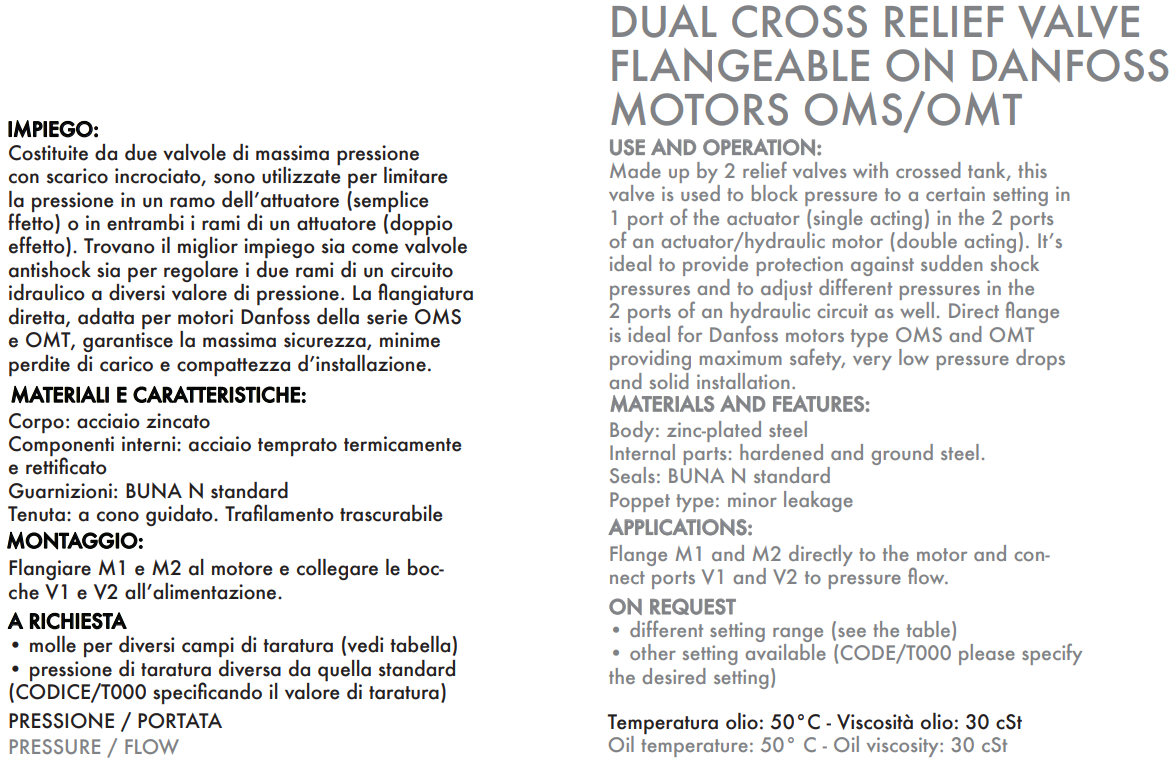 Podwójny zawór przelewowy krzyżowy rozkładany 3/4" BSPP 