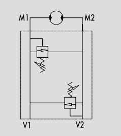 Podwójny zawór przelewowy krzyżowy rozkładany VAU 1/2" B