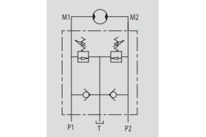 Podwójny zawór przelewowy z anty kawitacją VAUAC 3/8" BSP