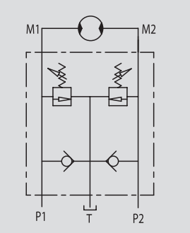 Podwójny zawór przelewowy z anty kawitacją VAUAC 3/8" BSP