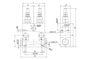 Podwójny zawór przelewowy z anty kawitacją VAUAC 3/8" BSP