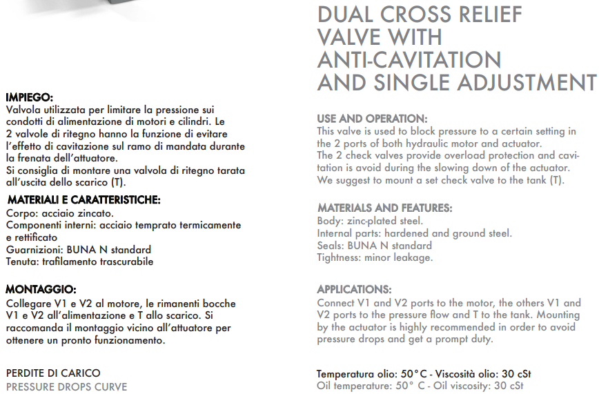 Podwójny zawór przelewowy z anty kawitacją VAA/RU 1/2" BS