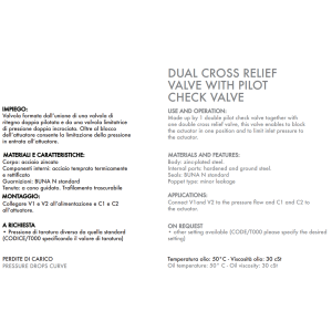 Podwójny zawór przelewowy z pilotowym zaworem zwrotnym VBA