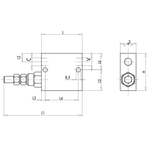 Zawór sekwencyjny bezpośredniego działania VS2C 1/4" BSPP