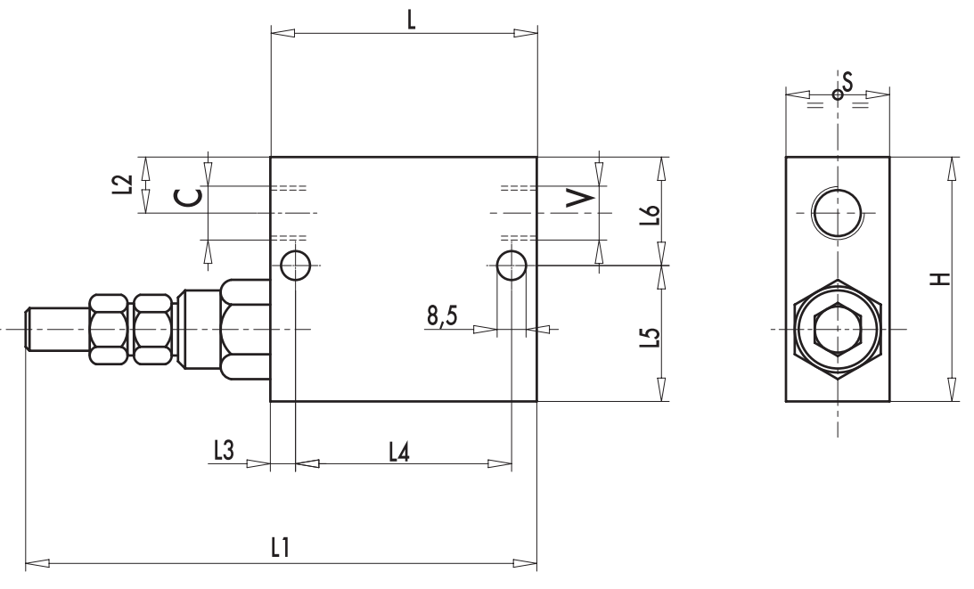 Zawór sekwencyjny bezpośredniego działania VS2C 1/4" BSPP