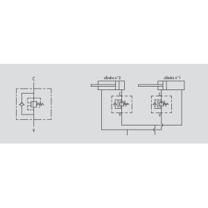 Zawór sekwencyjny VSQAPP 3/8" BSPP, Rozmiar gwintu: 3/8" BS