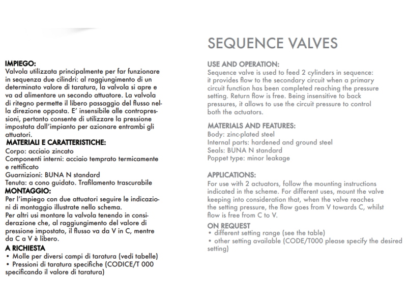 Zawór sekwencyjny VSQAPP 3/8" BSPP, Rozmiar gwintu: 3/8" BS