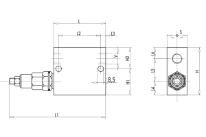 Zawór sekwencyjny VSQAPP 3/8" BSPP, Rozmiar gwintu: 3/8" BS