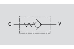 Męski zawór zwrotno-zabezpieczający VU MM 1/4" BSPP, Rozm