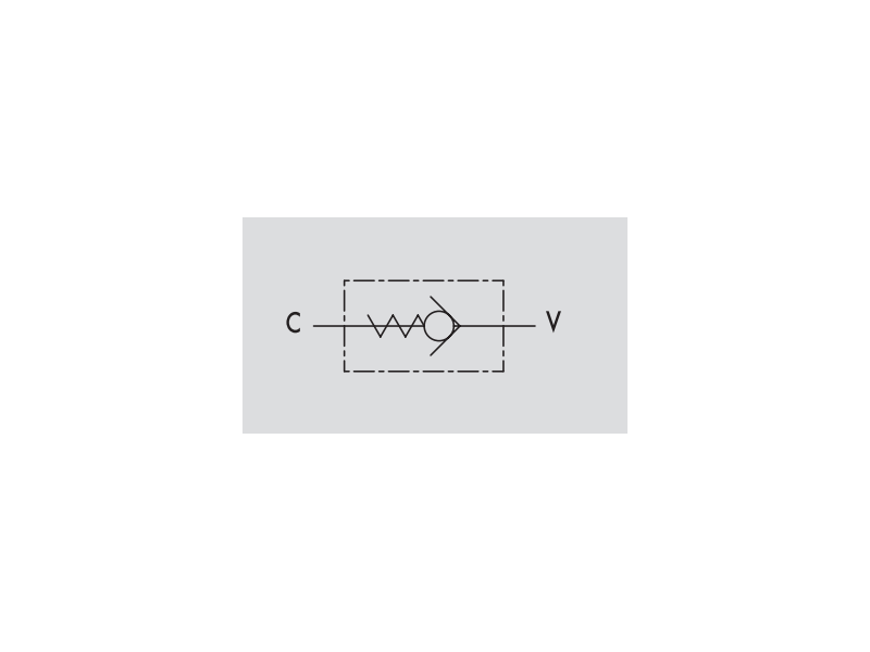 Męski zawór zwrotno-zabezpieczający VU MM 1/4" BSPP, Rozm