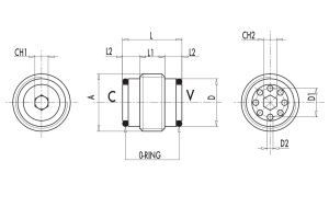 Zintegrowany zawór zwrotno-zabezpieczający VUI 1/4" BSPP, 