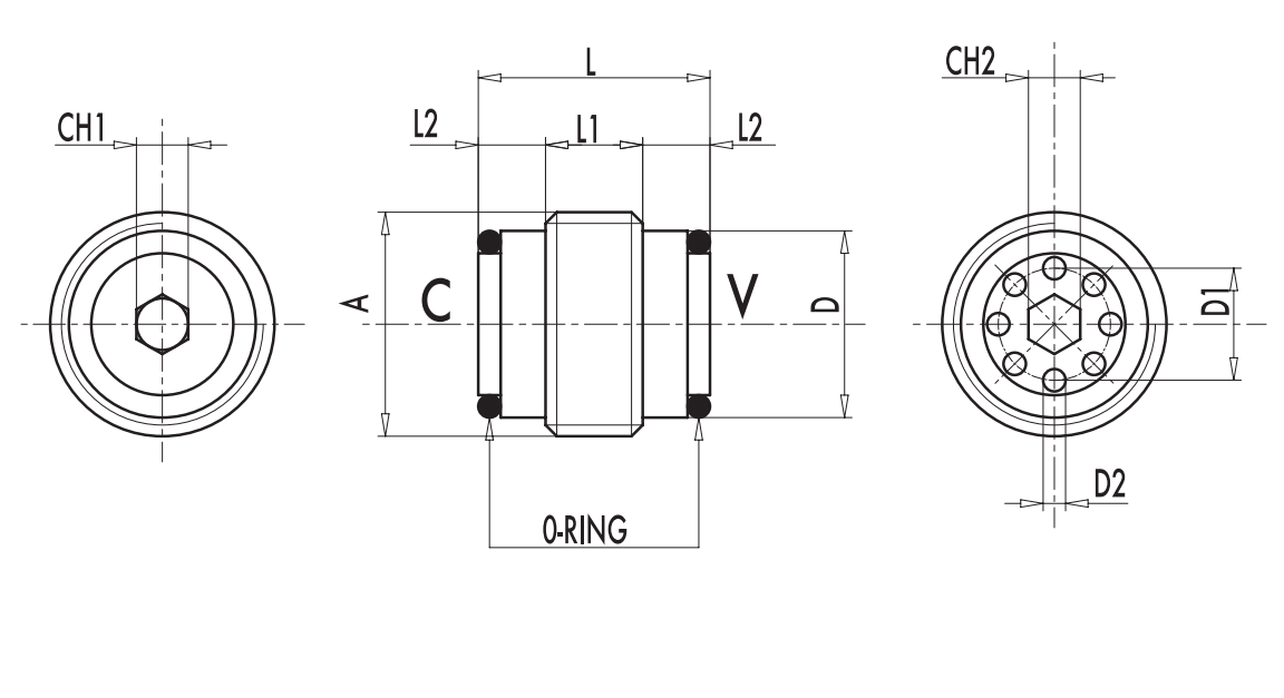 Zintegrowany zawór zwrotno-zabezpieczający VUI 1/4" BSPP, 