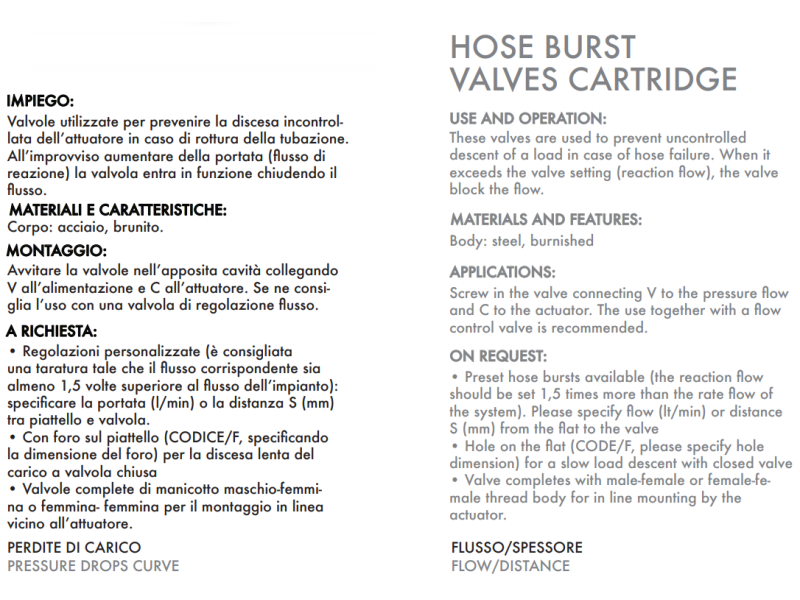 Zawór zabezpieczający nabojowy VUBA 1/4" BSPP, Rozmiar gwi