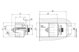 Zawór zabezpieczający nabojowy VUBA 1/4" BSPP, Rozmiar gwi