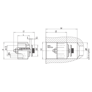 Zawór zabezpieczający nabojowy VUBA 1/4" BSPP, Rozmiar gwi